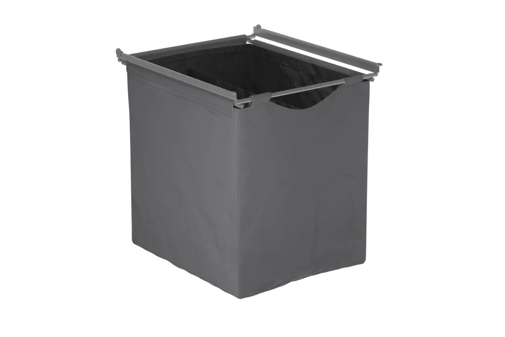 Textile Basket high W500 H500, Dark Grey